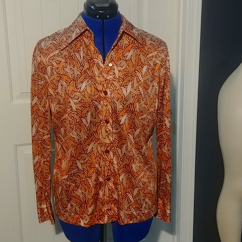 Fall Inspired Button Up Blouse